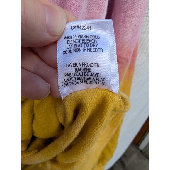 YFB Young Fabulous & Broke Women's Sunset Ombre Cowl Neck Hooded Sweater Size S - Picture 9 of 9